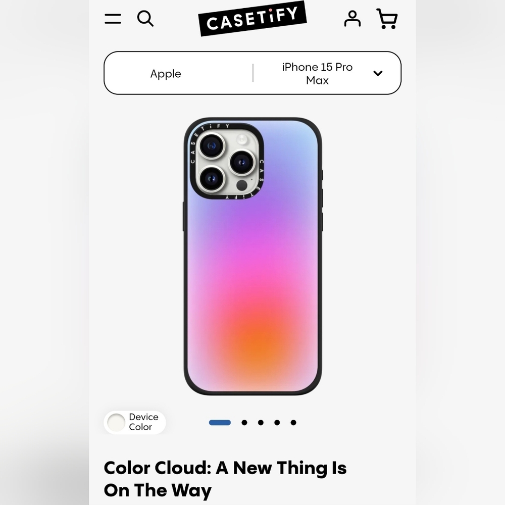 NWOT Casetify iPhone 15 Pro Max Case